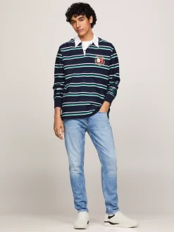 Sneakersy*Tommy Hilfiger Skórzane Buty Koszykarskie BLACK