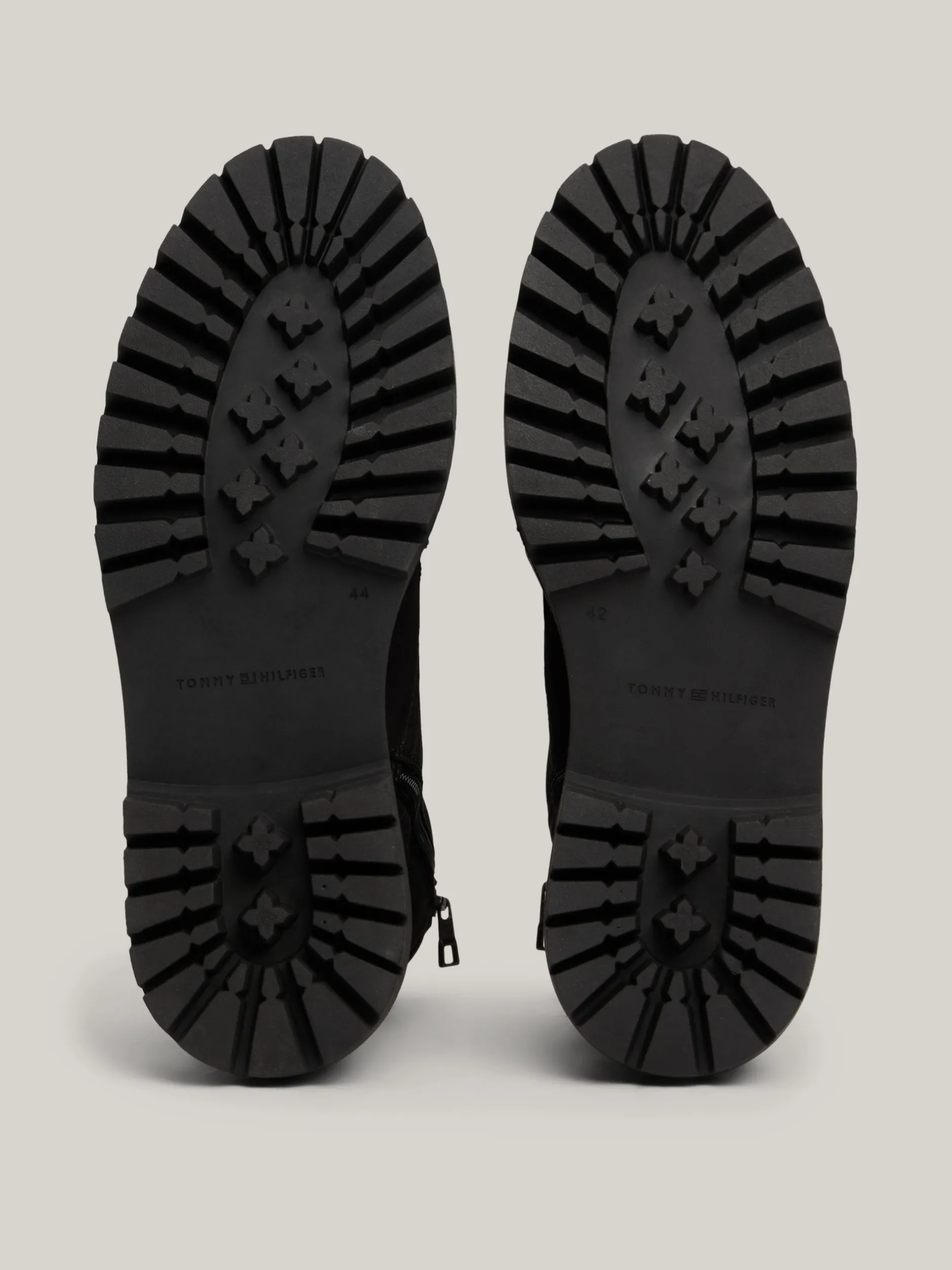 Buty Sznurowane|Buty*Tommy Hilfiger Skórzane Buty Nad Kostkę Z Protektorem BLACK