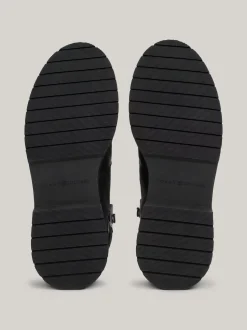 Buty Sznurowane|Buty*Tommy Hilfiger Skórzane Buty Nad Kostkę Z Ciepłą Wyściółką BLACK