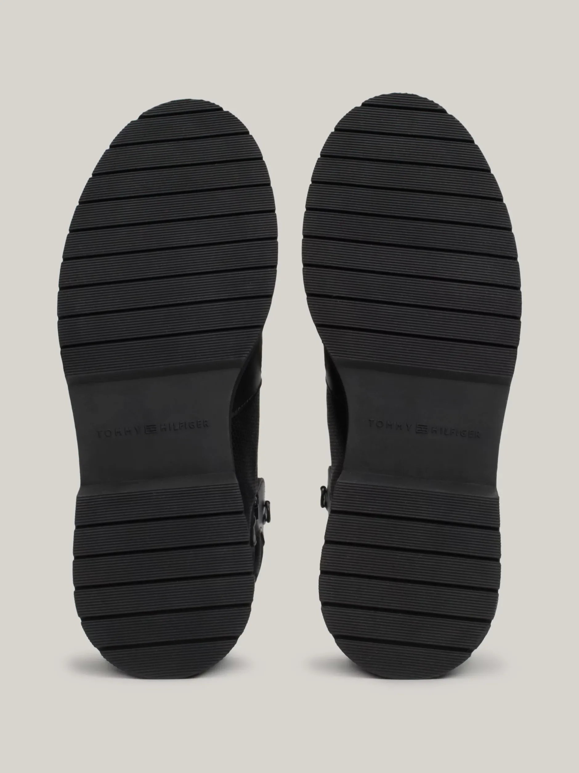 Buty Sznurowane|Buty*Tommy Hilfiger Skórzane Buty Nad Kostkę Z Ciepłą Wyściółką BLACK