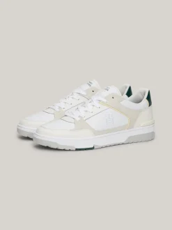 White Trainers|Sneakersy*Tommy Hilfiger Skórzane Buty Sportowe WHITE