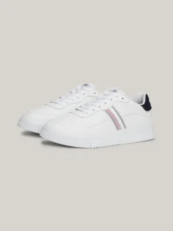 White Trainers|Sneakersy*Tommy Hilfiger Skórzane Buty Sportowe WHITE