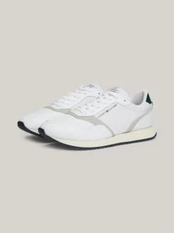 White Trainers|Sneakersy*Tommy Hilfiger Skórzane Buty Sportowe WHITE
