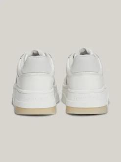 Sneakersy*Tommy Hilfiger Skórzane Buty Sportowe Brooklyn Na Platformie STRATUS GREY