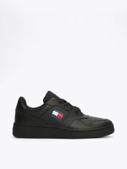 Sneakersy*Tommy Hilfiger Skórzane Buty Sportowe Do Koszykówki BLACK