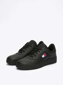 Sneakersy*Tommy Hilfiger Skórzane Buty Sportowe Do Koszykówki BLACK