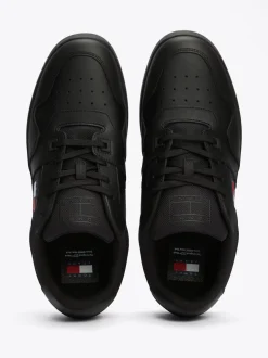 Sneakersy*Tommy Hilfiger Skórzane Buty Sportowe Do Koszykówki BLACK