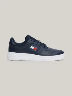 Sneakersy*Tommy Hilfiger Skórzane Buty Sportowe Do Koszykówki DARK NIGHT NAVY