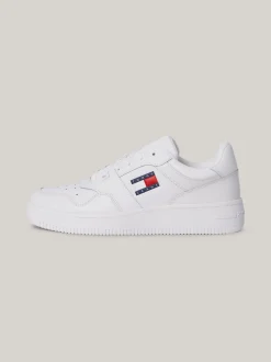 White Trainers|Sneakersy*Tommy Hilfiger Skórzane Buty Sportowe Do Koszykówki WHITE