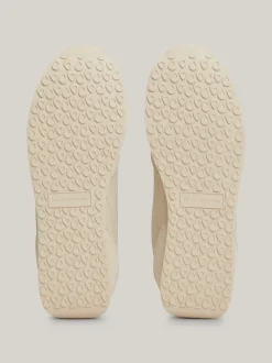 Sneakersy*Tommy Hilfiger Skórzane Buty Sportowe Do Biegania Heritage CLASSIC BEIGE