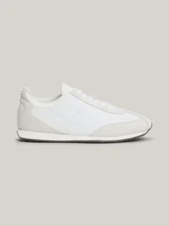 Sneakersy*Tommy Hilfiger Skórzane Buty Sportowe Do Biegania Heritage WHITE