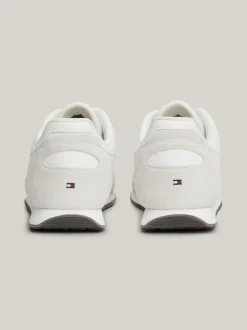 Sneakersy*Tommy Hilfiger Skórzane Buty Sportowe Do Biegania Heritage WHITE