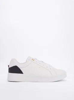 Sneakersy*Tommy Hilfiger Skórzane Buty Sportowe Elevated Essential WHITE