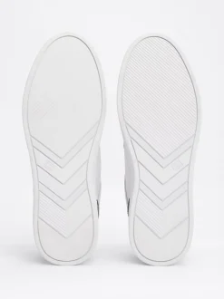 Sneakersy*Tommy Hilfiger Skórzane Buty Sportowe Elevated Essential WHITE