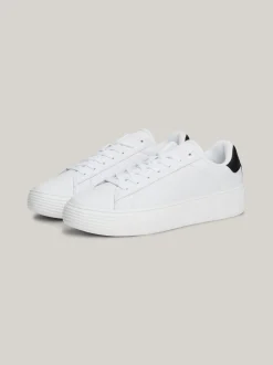 White Trainers|Sneakersy*Tommy Hilfiger Skórzane Buty Sportowe Essential WHITE