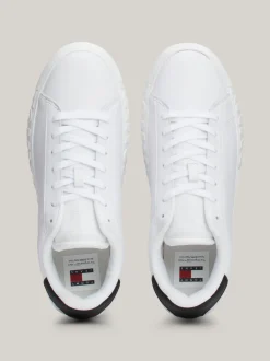 White Trainers|Sneakersy*Tommy Hilfiger Skórzane Buty Sportowe Essential WHITE