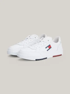 White Trainers|Sneakersy*Tommy Hilfiger Skórzane Buty Sportowe Essential WHITE