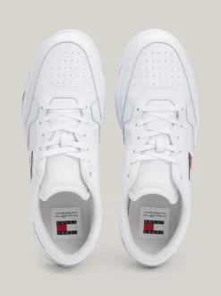 White Trainers|Sneakersy*Tommy Hilfiger Skórzane Buty Sportowe Essential WHITE