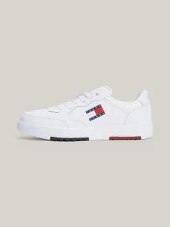 White Trainers|Sneakersy*Tommy Hilfiger Skórzane Buty Sportowe Essential WHITE