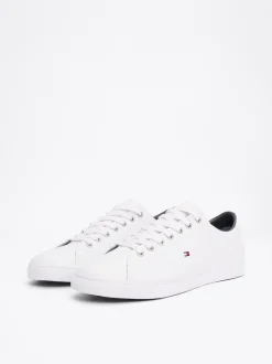 White Trainers|Sneakersy*Tommy Hilfiger Skórzane Buty Sportowe Essential WHITE