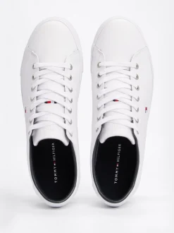 White Trainers|Sneakersy*Tommy Hilfiger Skórzane Buty Sportowe Essential WHITE