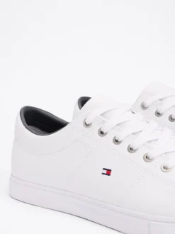 White Trainers|Sneakersy*Tommy Hilfiger Skórzane Buty Sportowe Essential WHITE