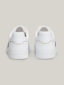 Sneakersy*Tommy Hilfiger Skórzane Buty Sportowe Essential WHITE
