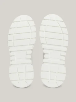 Sneakersy*Tommy Hilfiger Skórzane Buty Sportowe Exclusive ECRU