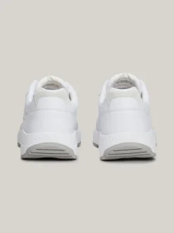 White Trainers|Sneakersy*Tommy Hilfiger Skórzane Buty Sportowe Na Grubej Podeszwie WHITE