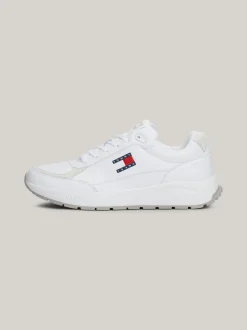White Trainers|Sneakersy*Tommy Hilfiger Skórzane Buty Sportowe Na Grubej Podeszwie WHITE