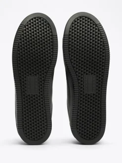 Sneakersy*Tommy Hilfiger Skórzane Buty Sportowe Na Platformie BLACK