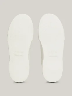 Sneakersy*Tommy Hilfiger Skórzane Buty Sportowe Na Platformie ECRU / DRIFTY DUNES