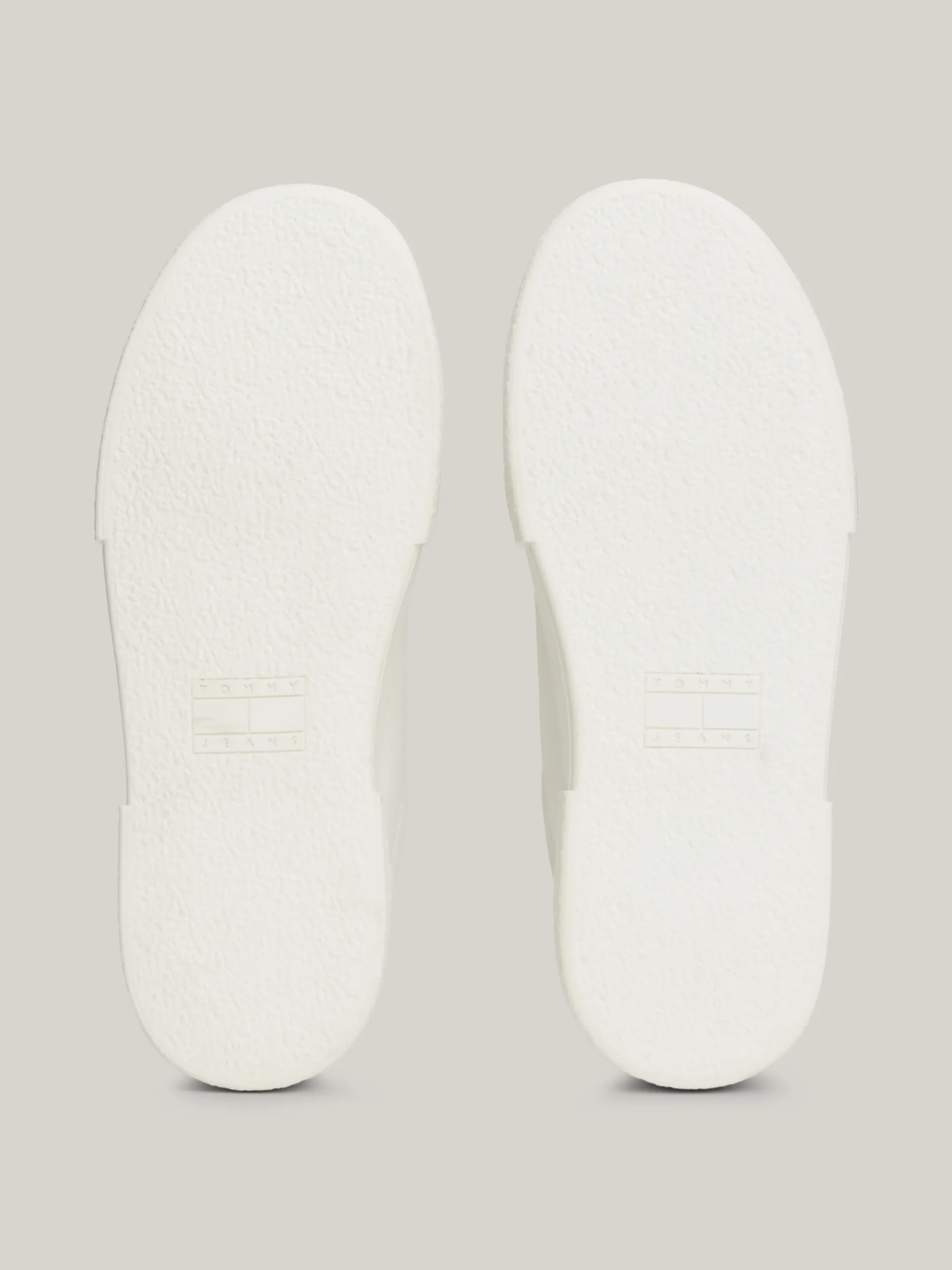Sneakersy*Tommy Hilfiger Skórzane Buty Sportowe Na Platformie ECRU / DRIFTY DUNES