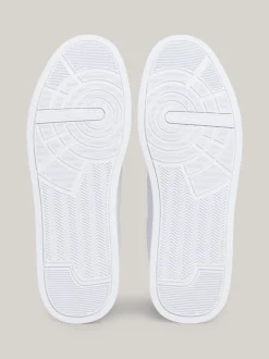 White Trainers|Sneakersy*Tommy Hilfiger Skórzane Buty Sportowe Na Grubej Podeszwie WHITE/RICH OCHRE