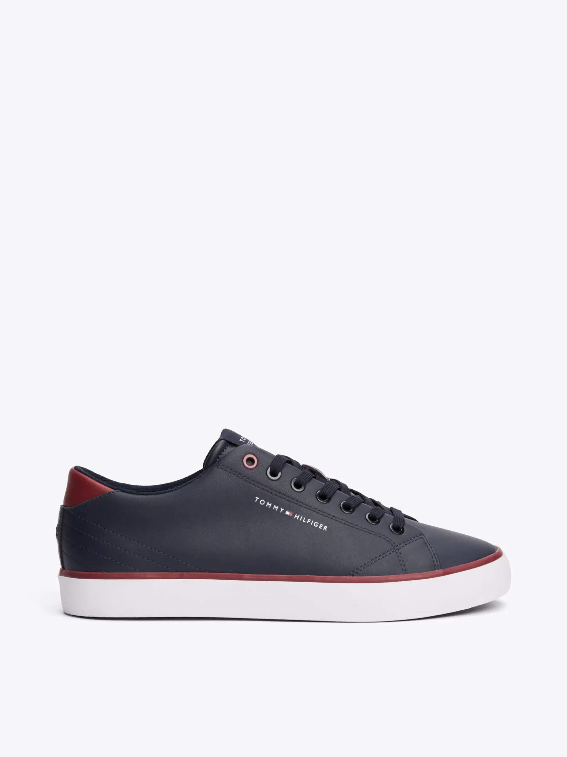 Sneakersy*Tommy Hilfiger Skórzane Buty Sportowe Na Płaskiej Platformie DESERT SKY