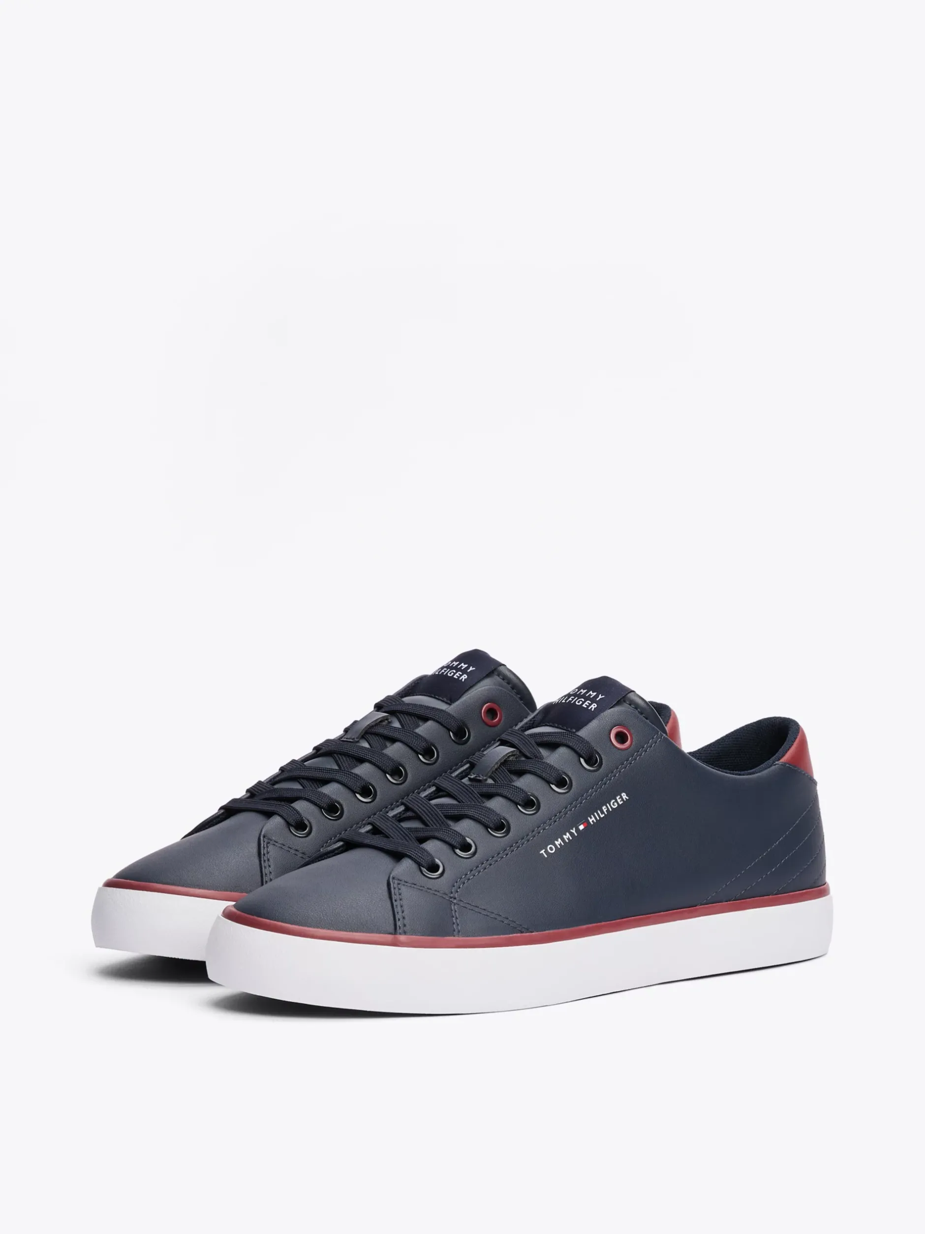 Sneakersy*Tommy Hilfiger Skórzane Buty Sportowe Na Płaskiej Platformie DESERT SKY