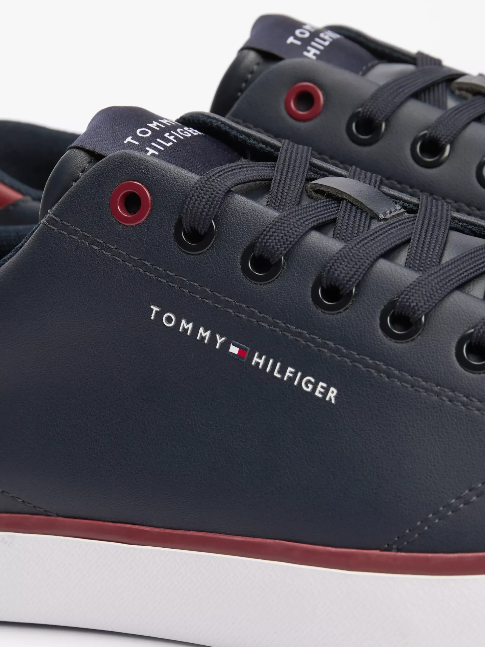 Sneakersy*Tommy Hilfiger Skórzane Buty Sportowe Na Płaskiej Platformie DESERT SKY
