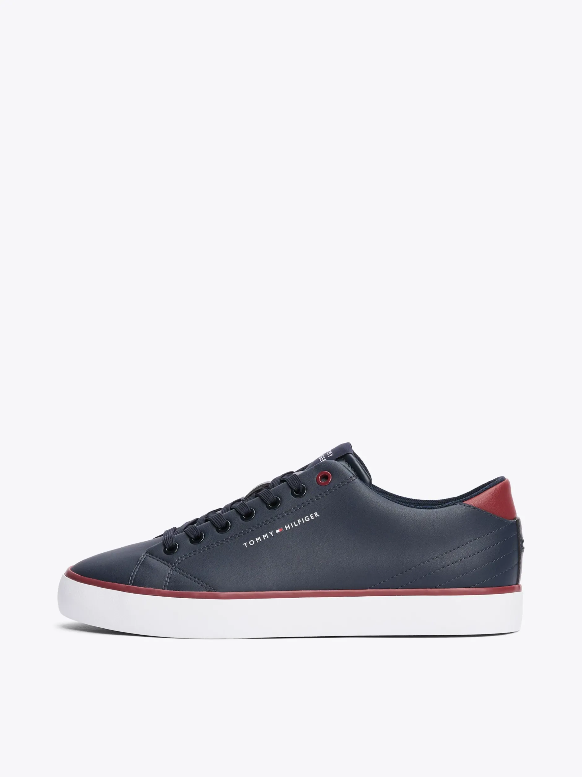 Sneakersy*Tommy Hilfiger Skórzane Buty Sportowe Na Płaskiej Platformie DESERT SKY