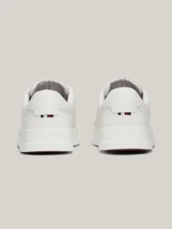 White Trainers|Sneakersy*Tommy Hilfiger Skórzane Buty Sportowe Na Grubej Podeszwie ECRU