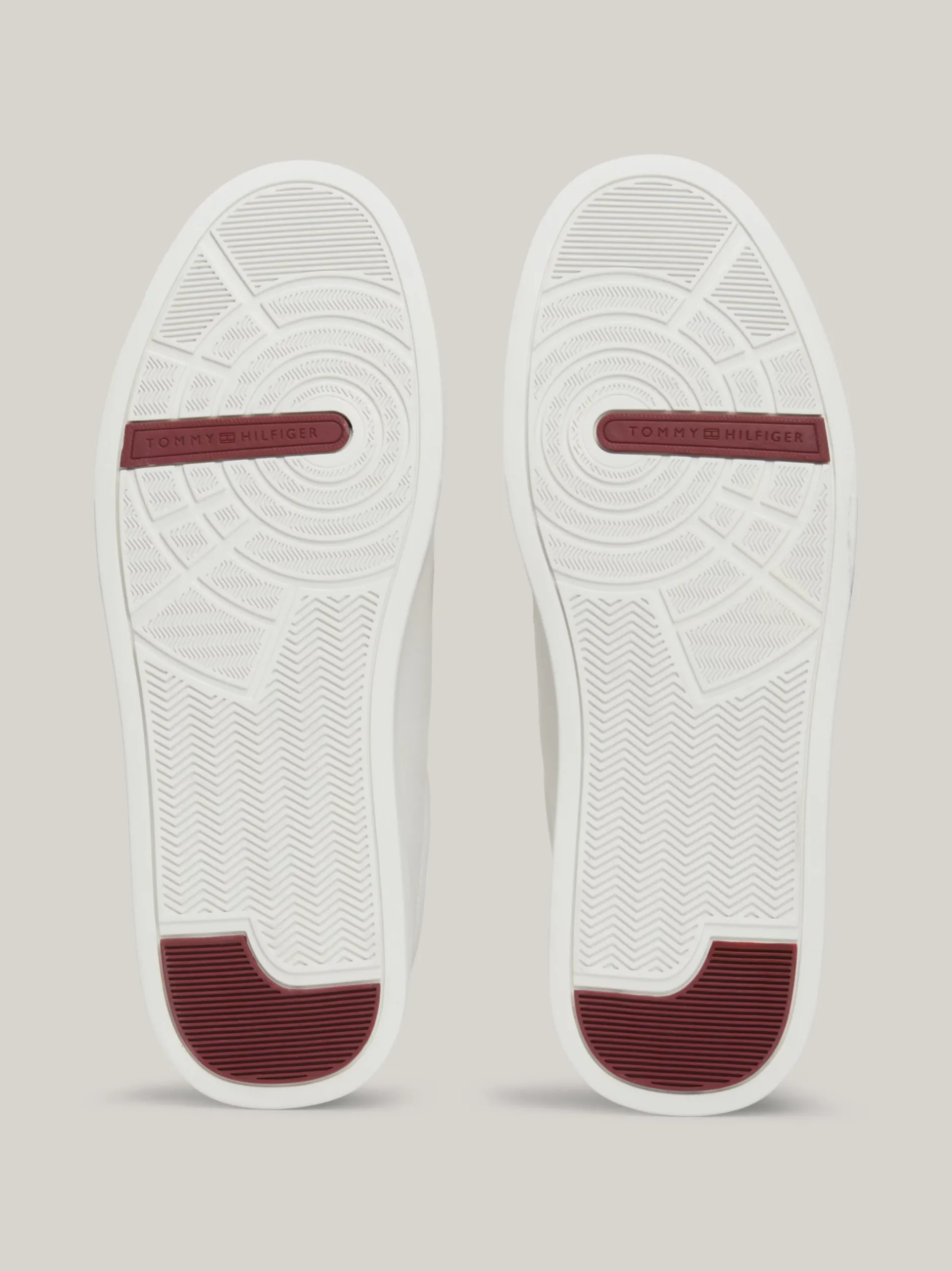 White Trainers|Sneakersy*Tommy Hilfiger Skórzane Buty Sportowe Na Grubej Podeszwie ECRU