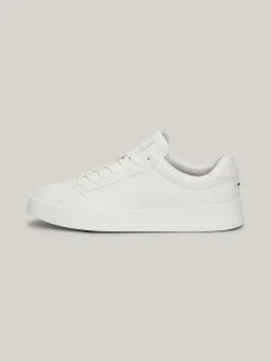 White Trainers|Sneakersy*Tommy Hilfiger Skórzane Buty Sportowe Na Grubej Podeszwie ECRU