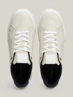 Sneakersy*Tommy Hilfiger Skórzane Buty Sportowe Na Platformie NEWSPRINT