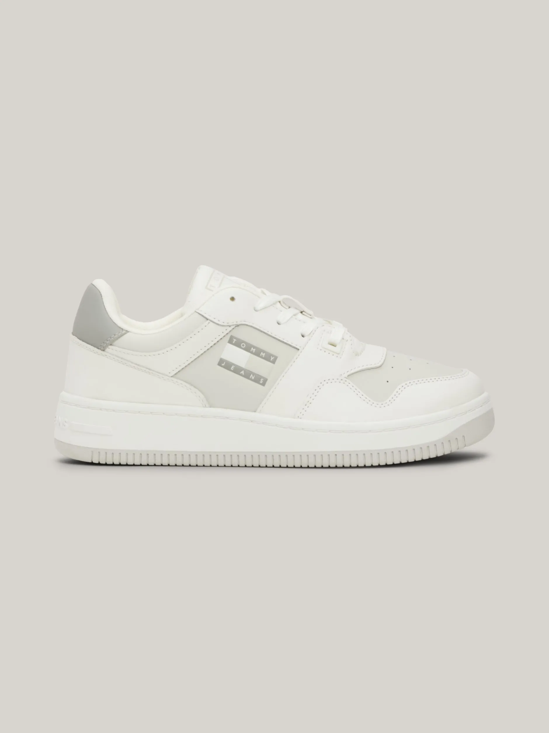 Sneakersy*Tommy Hilfiger Skórzane Buty Sportowe Retro STRATUS GREY