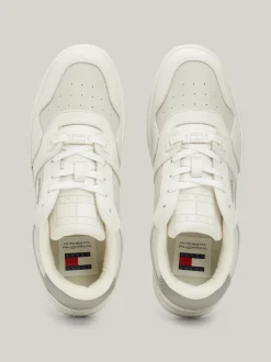 Sneakersy*Tommy Hilfiger Skórzane Buty Sportowe Retro STRATUS GREY
