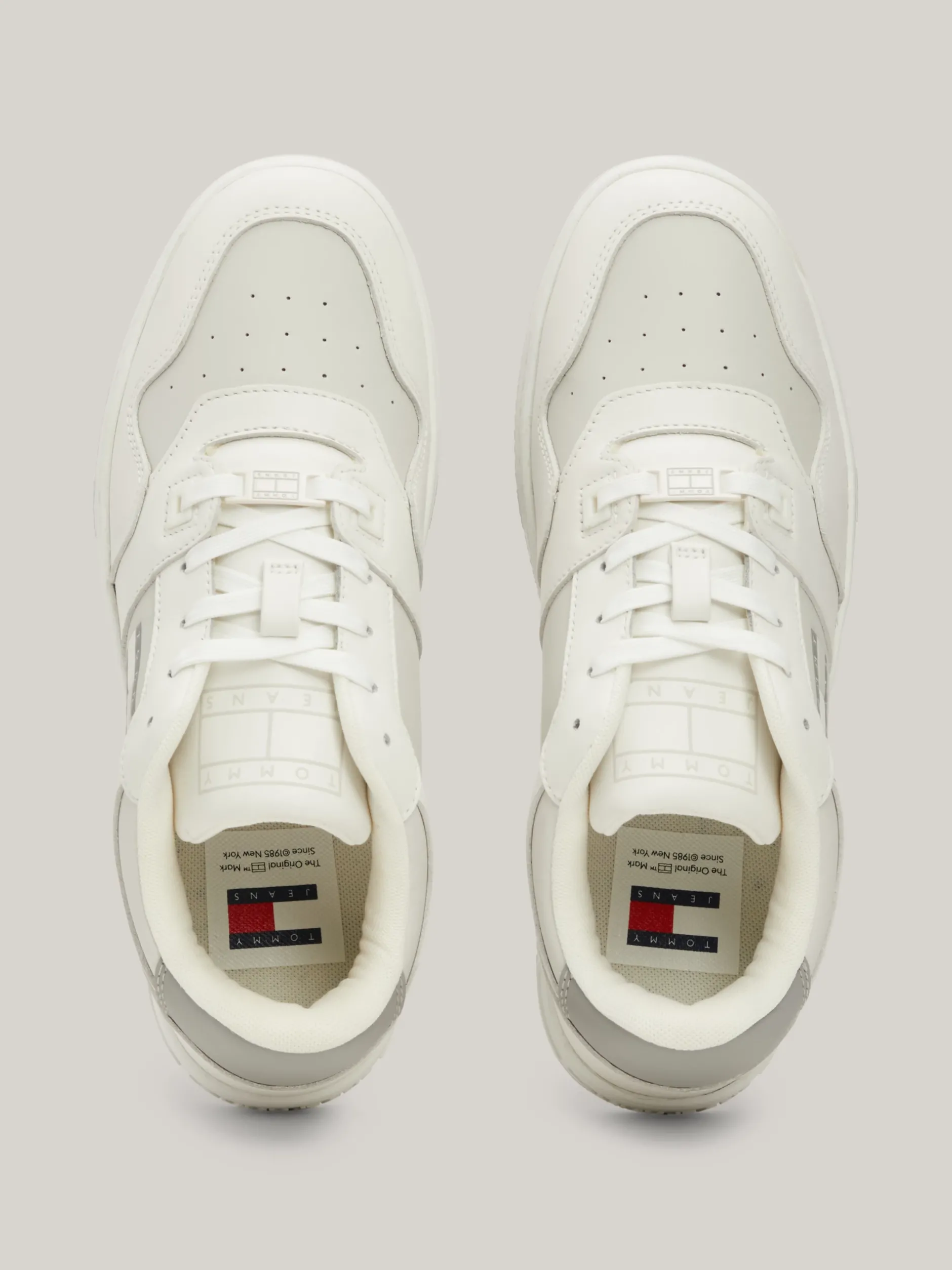 Sneakersy*Tommy Hilfiger Skórzane Buty Sportowe Retro STRATUS GREY
