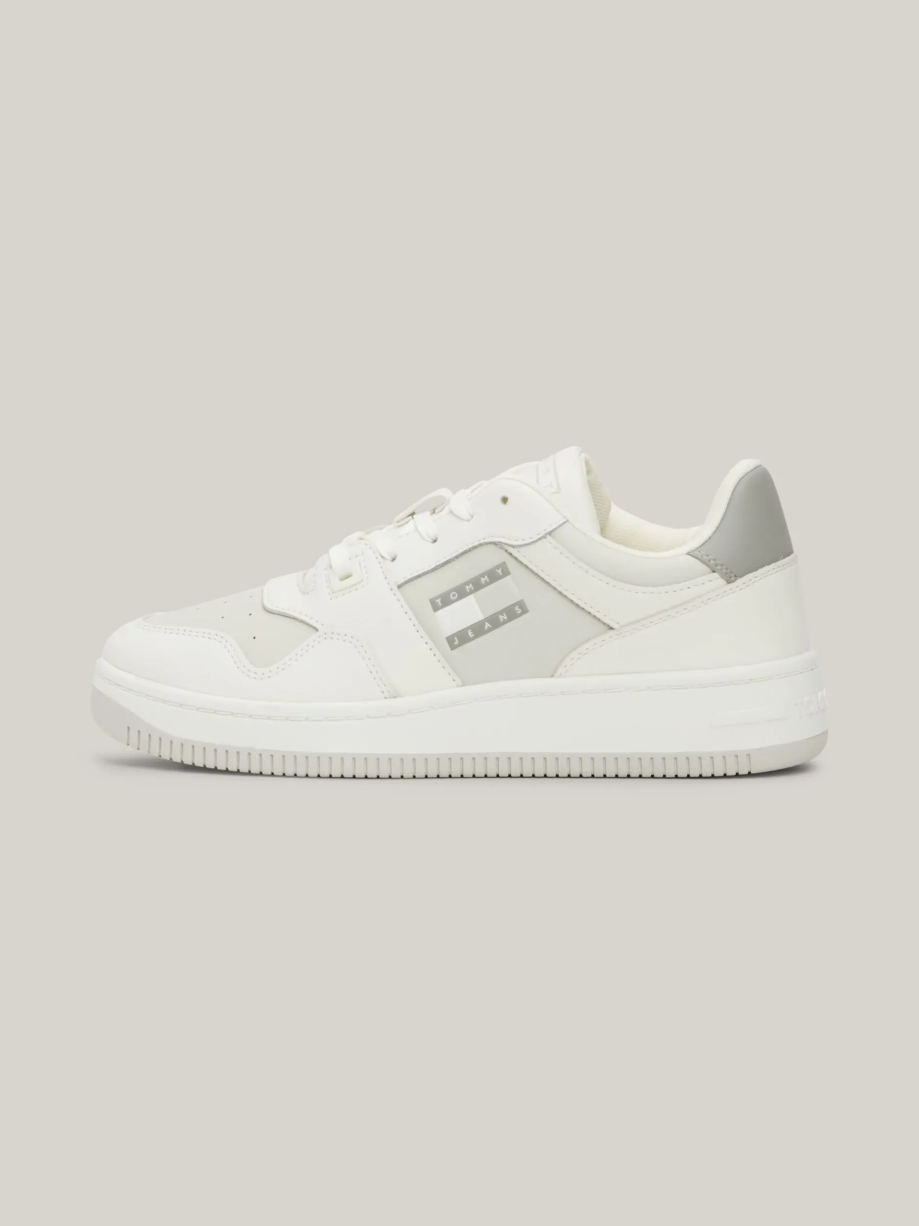 Sneakersy*Tommy Hilfiger Skórzane Buty Sportowe Retro STRATUS GREY