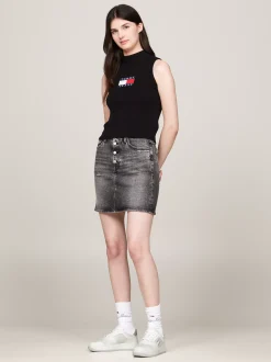 Sneakersy*Tommy Hilfiger Skórzane Buty Sportowe Retro STRATUS GREY