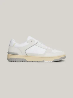 White Trainers|Sneakersy*Tommy Hilfiger Skórzane Buty Sportowe TH Monogram WHITE