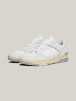 White Trainers|Sneakersy*Tommy Hilfiger Skórzane Buty Sportowe TH Monogram WHITE