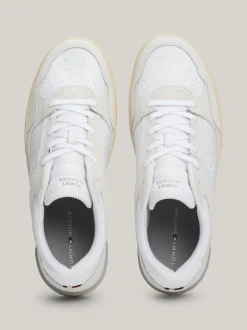 White Trainers|Sneakersy*Tommy Hilfiger Skórzane Buty Sportowe TH Monogram WHITE